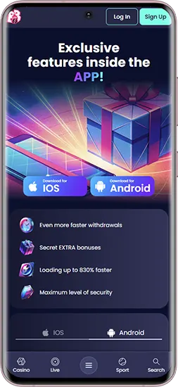 Booms Bet Casino-app-functies